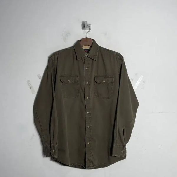 [BUNJANG] Vintage Wrangler Khaki Work Shirt / 빈티지 랭글러 카키색 워크셔츠
