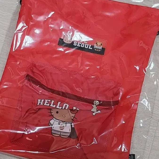 [BUNJANG] Seoul FC x Sanrio Hello Kitty Gym Sack / k리그 산리오 헬로키티 서울fc 짐색