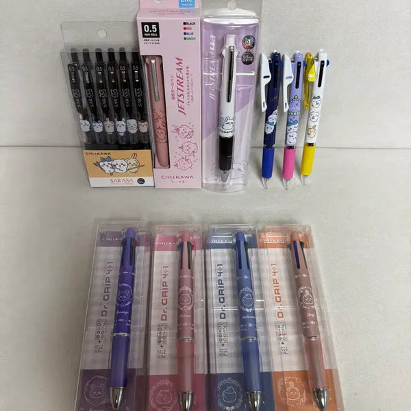 [BUNJANG] Chiikawa Jetstream & Dr. Grip Mechanical Pencils / 치이카와 제트스트림 샤프 볼펜 모몽가 하치와레 먼작귀 닥터그립
