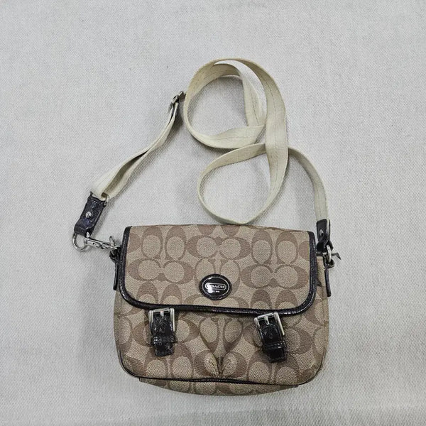 [BUNJANG] Coach Double Buckle Crossbody Bag / 코치 더블 버클 크로스바디 백 0724Y2