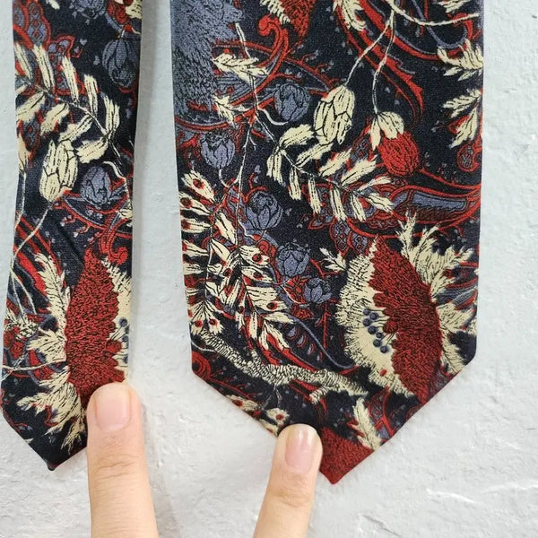 [BUNJANG] Bugatchi Italy Multicolor Botanical Pattern Silk Blend Necktie / BUGATCHI ITALY 타이 여 J6190