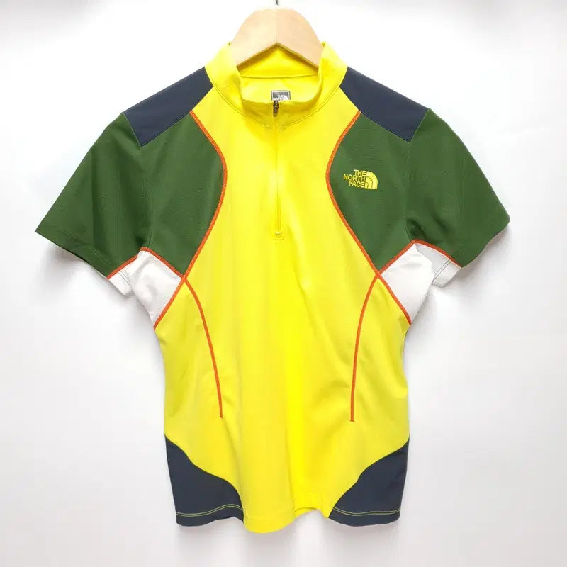 [BUNJANG] The North Face Women's Half-Zip Short-Sleeve T-Shirt Size 90 / 노스페이스 여성 반집업 반팔티 90