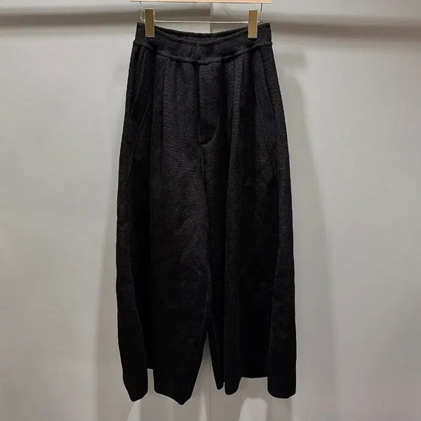 [BUNJANG] CFCL Milan Rib Tuck Wide Pants (Wool) / [3] CFCL새상품 밀란 립 턱 와이드 팬츠(울) BK