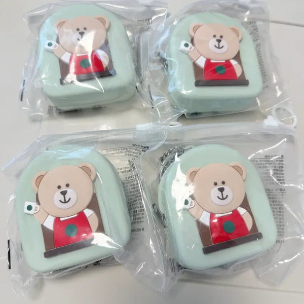 [BUNJANG] Starbucks Delight Silicone Pouch Mint / 스타벅스 딜라이트 실리콘 파우치 민트