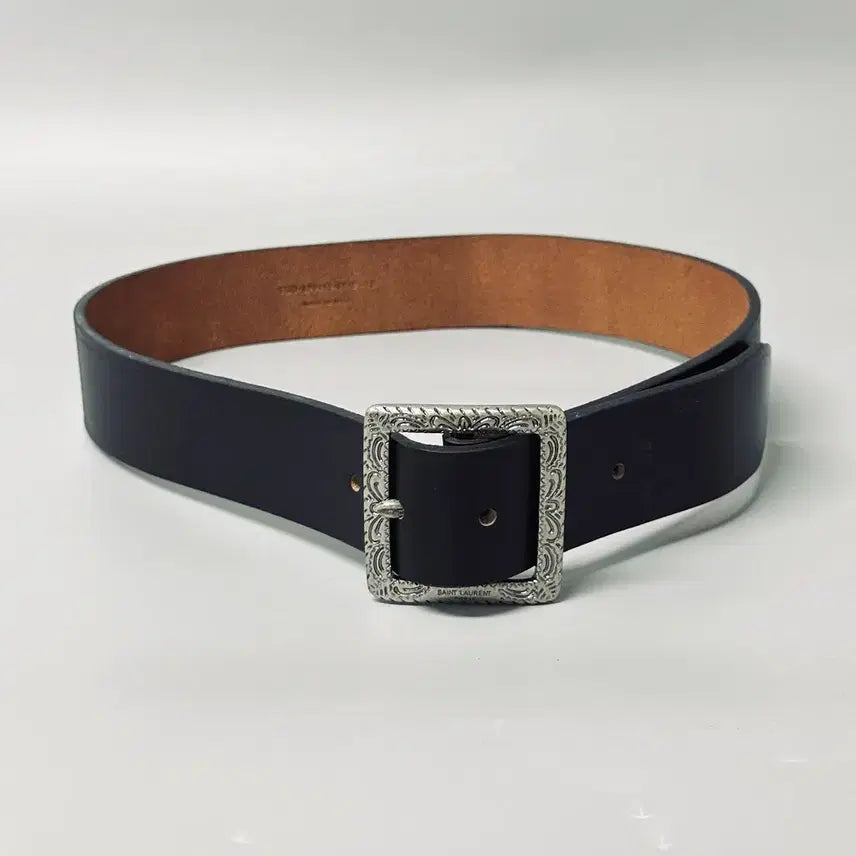 [BUNJANG] S73 Western Big Buckle Leather Belt / S73 - 웨스턴 빅버클 레더벨트 [총장 97cm]