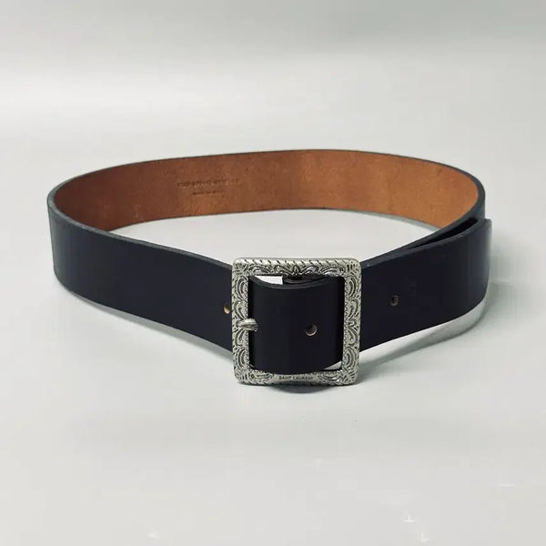 [BUNJANG] S73 Western Big Buckle Leather Belt / S73 - 웨스턴 빅버클 레더벨트 [총장 97cm]
