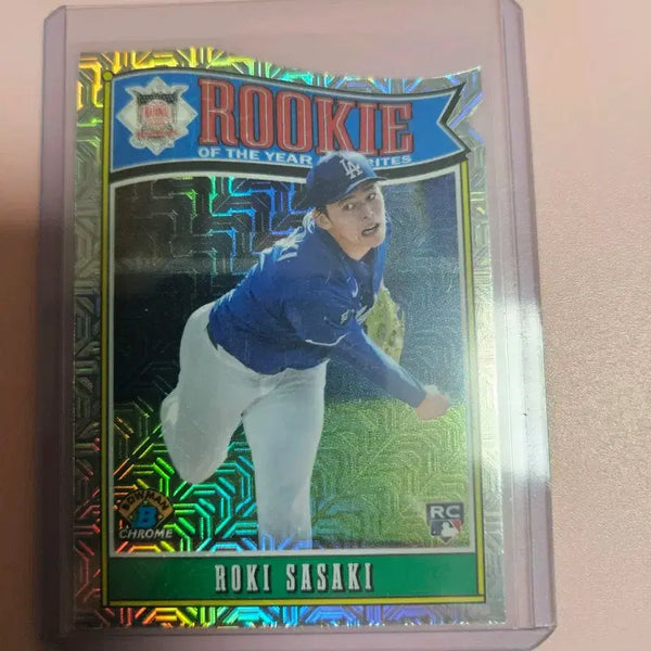[BUNJANG] Sasaki 2025 Baumann Chrome Rookie of the Year Refractor / 사사키 2025 바우만크롬 루키오브더이어 리플렉터