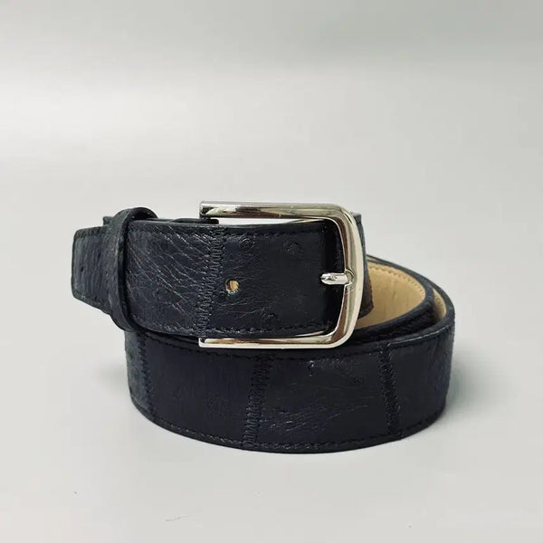 [BUNJANG] Genuine Ostrich Leather Belt / S74 - 타조가죽 리얼 레더벨트 [총장 109cm]