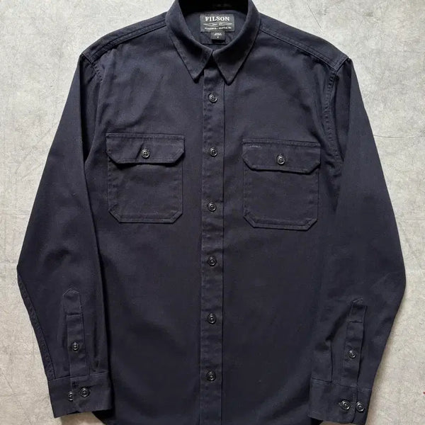 [BUNJANG] Filson Black Two-Pocket Work Shirt / Filson 필슨 블랙 컬러 투포켓 워크 셔츠