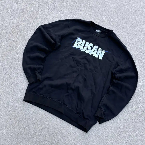 [BUNJANG] Nike Men's Busan Printing Lightly Brushed Sweatshirt / L 나이키 남성 부산 프린팅 약기모 맨투맨 티셔츠 0608E