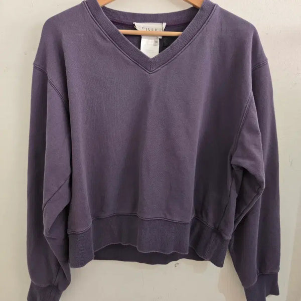 [BUNJANG] River Sweatshirt Purple / 리버 맨투맨