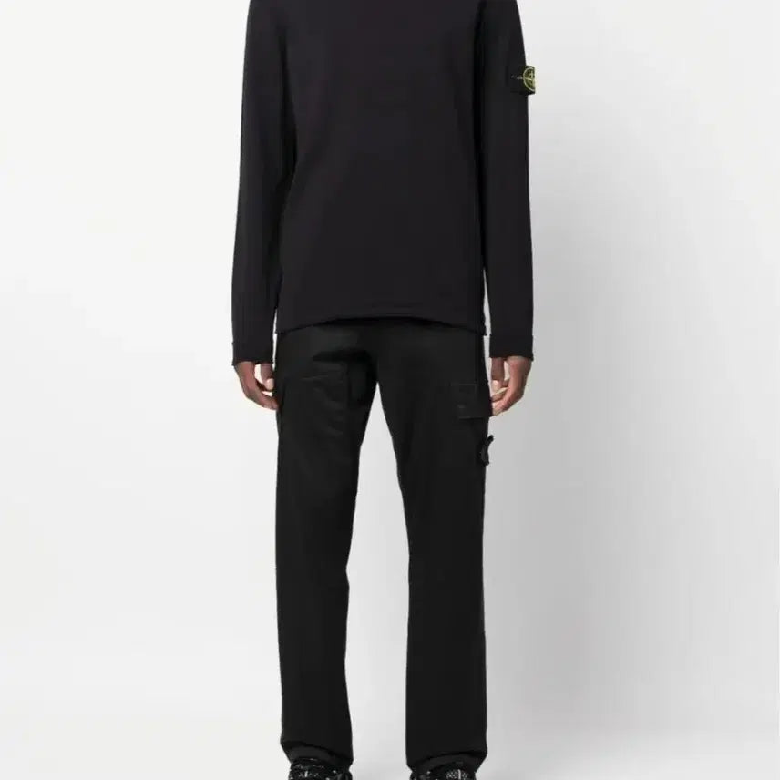 [BUNJANG] Stone Island New Knit Sweater Black L / 스톤아일랜드 신형 니트 L