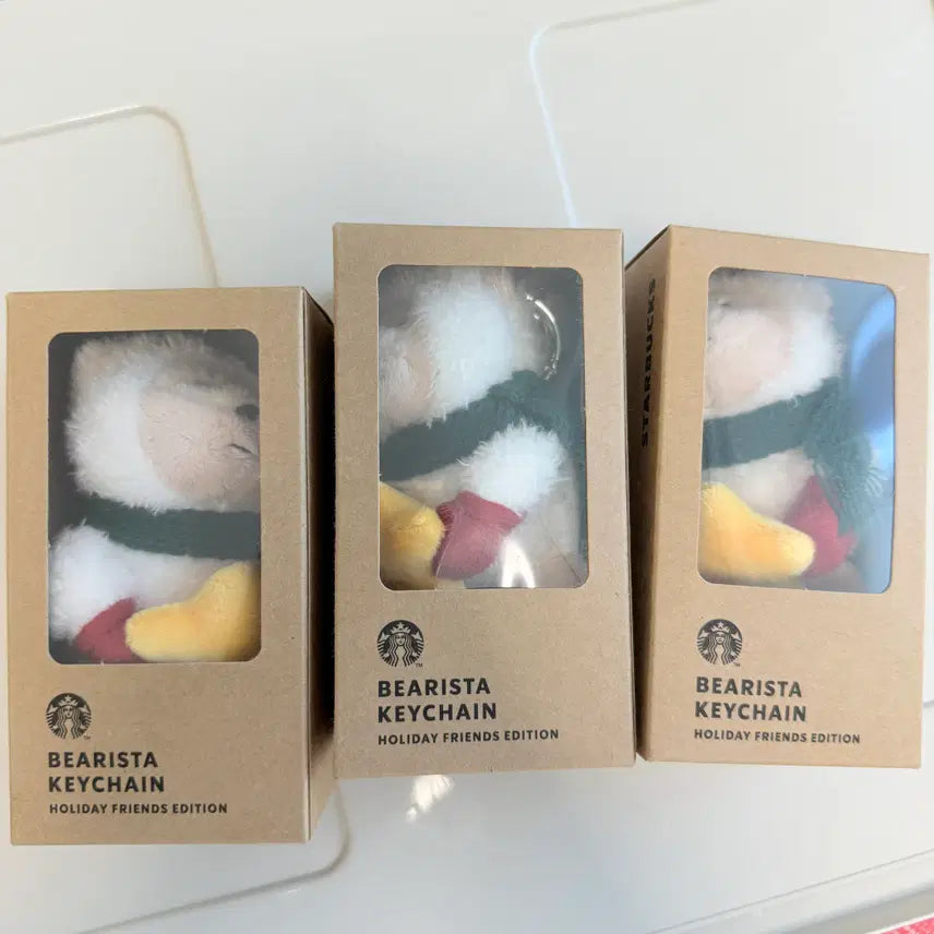 [BUNJANG] Starbucks Holiday Friends Bearista Keychain / 홀리데이 프렌즈 베어리스타 키체인
