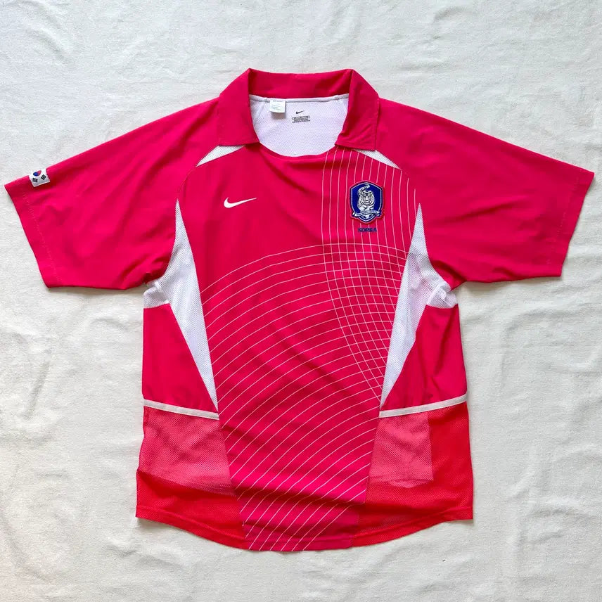 [BUNJANG] Nike 2002 Korea National Football Team Player Issue Home Jersey (Dual Layer, No Marking, Size M) / 나이키 2002 대한민국 축구 국가대표 홈 유니폼 선수용 듀얼레이어 노마킹 M