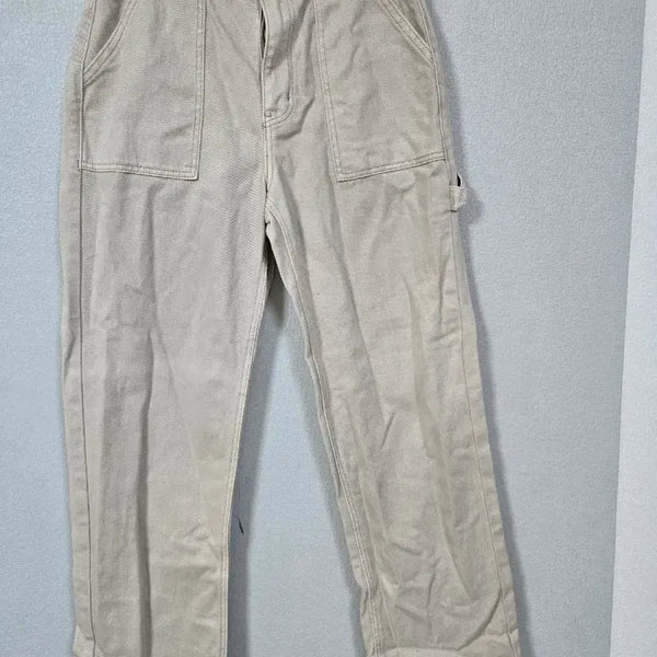 [BUNJANG] Topy Beige Cargo Denim Pants L / 토피 베이지 카고 데님팬츠 L
