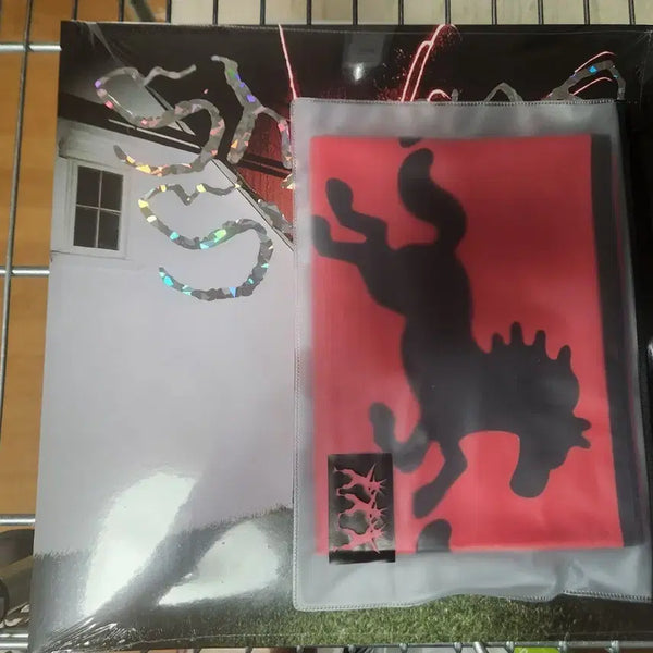 [BUNJANG] SHININRYU (New Man) "Shining Strike" LP & Slogan Bundle (Sealed) / 신인류 lp 빛나는 스트라이크 , 슬로건 미개봉