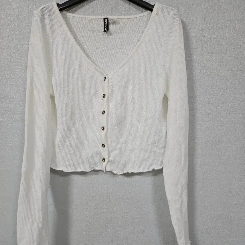[BUNJANG] H&M Cropped Cotton Cardigan / H&M 크롭 면가디건 55~66