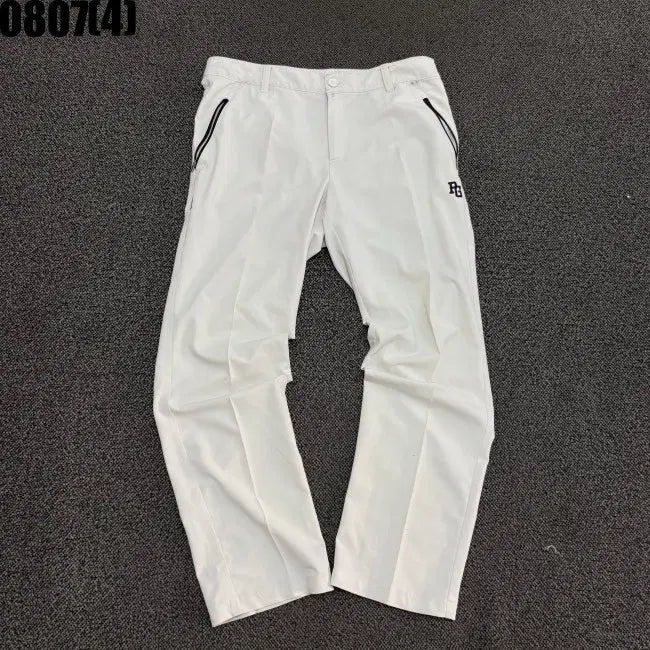 [BUNJANG] Pargates Men's Golf Pants White Size 5 / 파리게이츠 남성 골프바지 화이트 5 0807