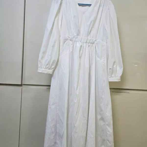 [BUNJANG] White Long Dress / 화이트 롱 원피스