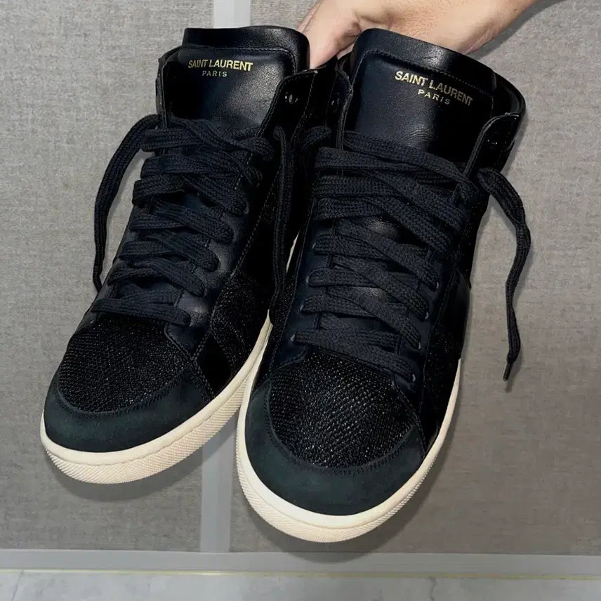 [BUNJANG] Saint Laurent Hedi Slimane SL/03M Mid-Top Sneakers / 생로랑 에디슬리먼 하이탑 SL/03M 스니커즈