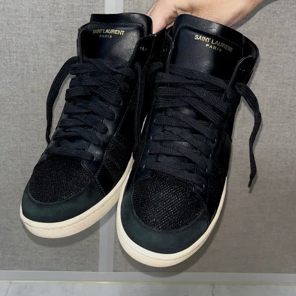 [BUNJANG] Saint Laurent Hedi Slimane SL/03M Mid-Top Sneakers / 생로랑 에디슬리먼 하이탑 SL/03M 스니커즈