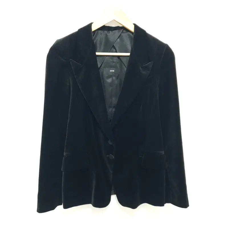 [BUNJANG] SYSTEM Women's Velvet Jacket / 시스템 여성 벨벳 자켓 82-94-160_M2899