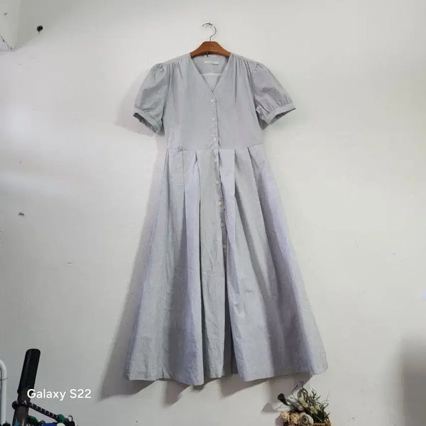 [BUNJANG] Short Sleeve Long Dress / 반팔 롱 원피스