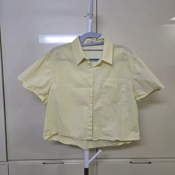 [BUNJANG] Yellow Short Sleeve Shirt / 반팔 셔츠 옐로우