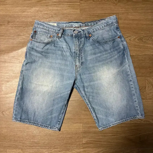 [BUNJANG] Levi's 505 Big E Washed Denim Shorts / 34) 리바이스 505 빅E 워싱 데님 쇼츠