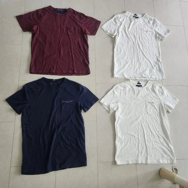 [BUNJANG] Tommy Hilfiger Cotton T-Shirt Bundle Set / 타미 반팔 티셔츠 m 176cm 일괄