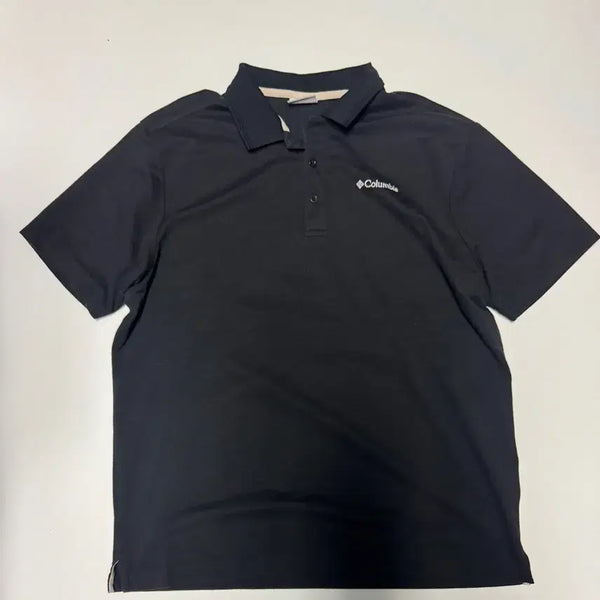 [BUNJANG] Columbia 21SS Functional Short-Sleeve Polo T-Shirt Black XL / 컬럼비아 21ss 기능성 반팔 카라 티셔츠 블랙