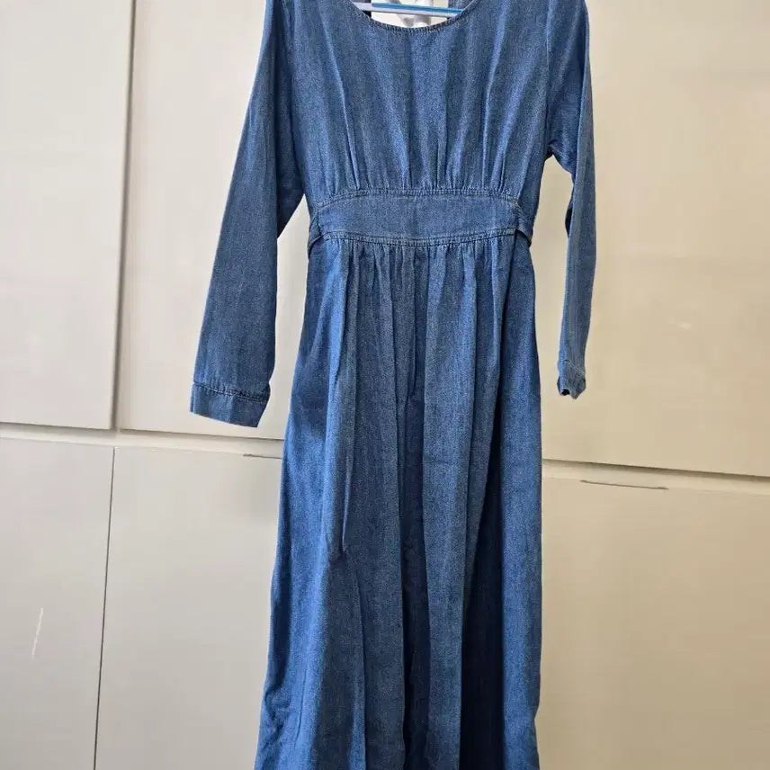 [BUNJANG] Denim Long Dress / 데님 롱 원피스