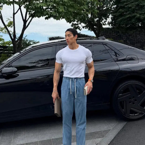 [BUNJANG] Rapinato Training Denim Pants / 라피나토 트레이닝 데님팬츠 50