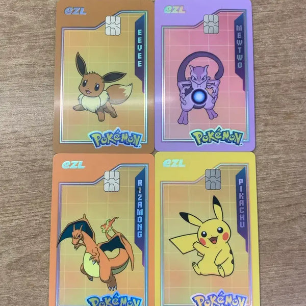 [BUNJANG] I'ZLE Pokemon Pikachu, Charizard, Mewtwo, Eevee Transportation Card / 이즐 포켓몬카드 피카츄 리자몽 뮤츠 이브이