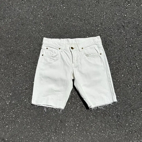 [BUNJANG] Lee White Cut-Off Shorts / [리] Lee White Cut-Off Short Pants