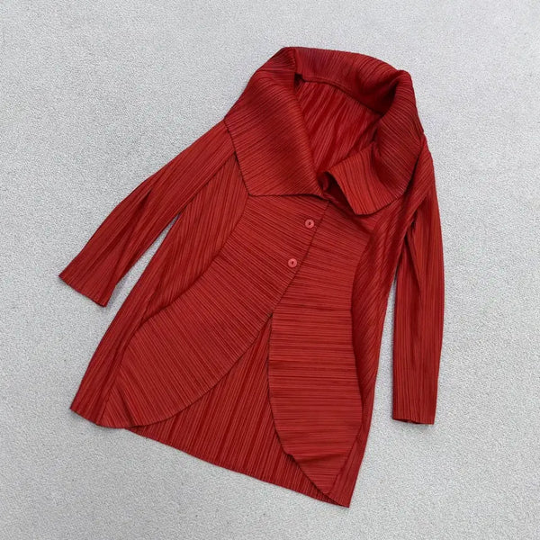 [BUNJANG] Vintage Women's Pleated Open Cardigan / 실측확인 빈티지 여성 플리츠 오픈 가디건 0714E2