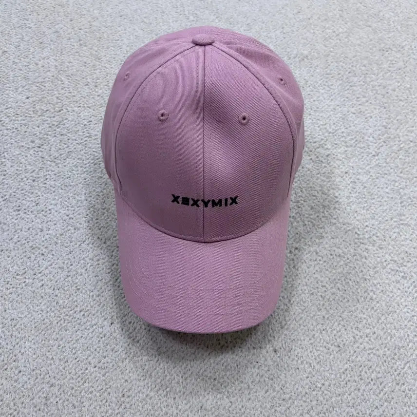 [BUNJANG] Xexymix Logo Embroidered Pink Ball Cap / F 젝시믹스 로고 자수 핑크 볼캡 0701E