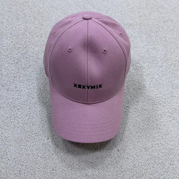[BUNJANG] Xexymix Logo Embroidered Pink Ball Cap / F 젝시믹스 로고 자수 핑크 볼캡 0701E