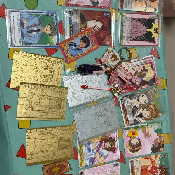 [BUNJANG] Cardcaptor Sakura Goods Card Set Mini Figure Keyring / 카드캡터 사쿠라 굿즈 카드 세트 미니피규어 키링