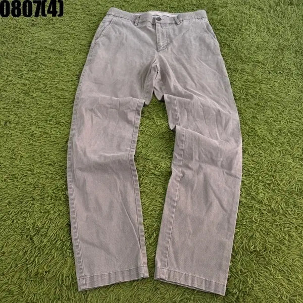 [BUNJANG] Ollen Grey Cotton Pants Size 78 / 올젠 바지 그레이 면바지 78 0807