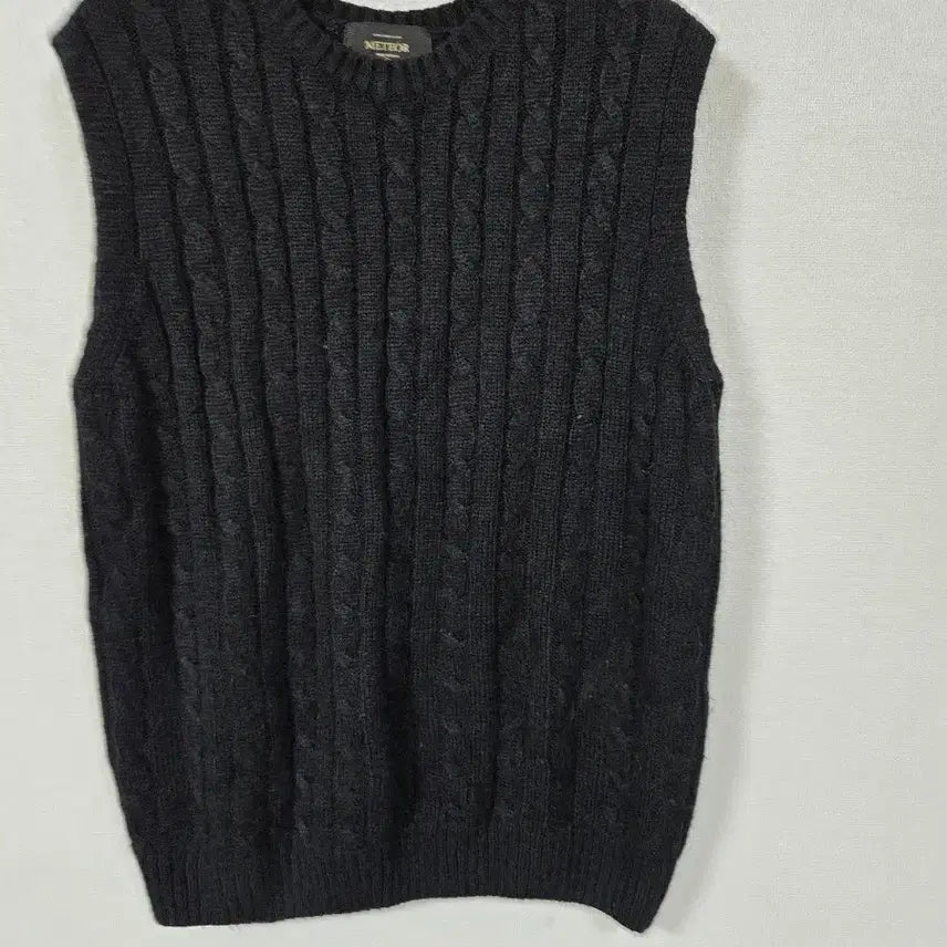[BUNJANG] METEOR Cable Knit Sleeveless Top Size 66 / METEOR 케이블 민소매 니트티 66