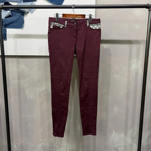 [BUNJANG] Besti Belli Women's Patterned Pants / (32인치) 베스띠벨리 여성 절개 패턴 팬츠 바지