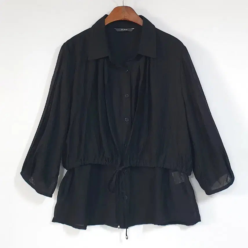 [BUNJANG] TUBE 25SS Tencel Layered Blouse / TUBE 25년SS 텐셀 레이어드 블라우스 66-77