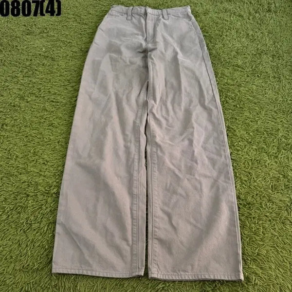 [BUNJANG] Uniqlo Wide Denim Pants Beige / 유니클로 와이드 데님 팬츠 61 0807