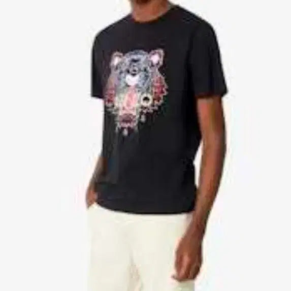 [BUNJANG] Kenzo Black Classic Tiger Head Graphic T-Shirt / 겐조 블랙 클래식 타이거헤드 그래픽 티셔츠