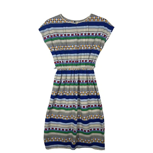 [BUNJANG] Ethnic Multi Stripe Waistband Dress / 에스닉 멀티 스트라이프 허리밴딩 원피스 [M] 바캉스 휴양지룩