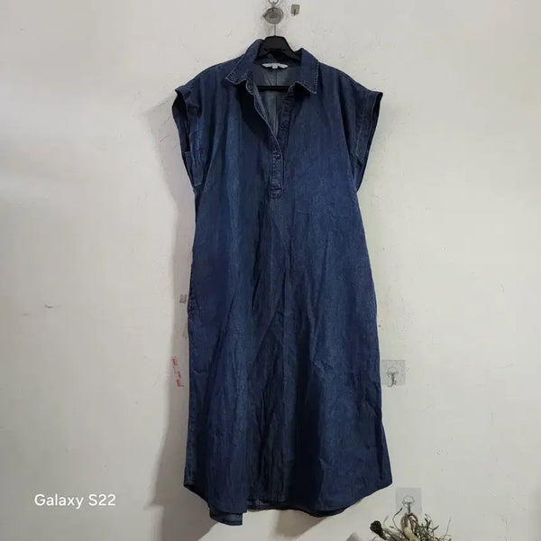 [BUNJANG] Denim Shirt Dress / 청 데님 셔츠 원피스