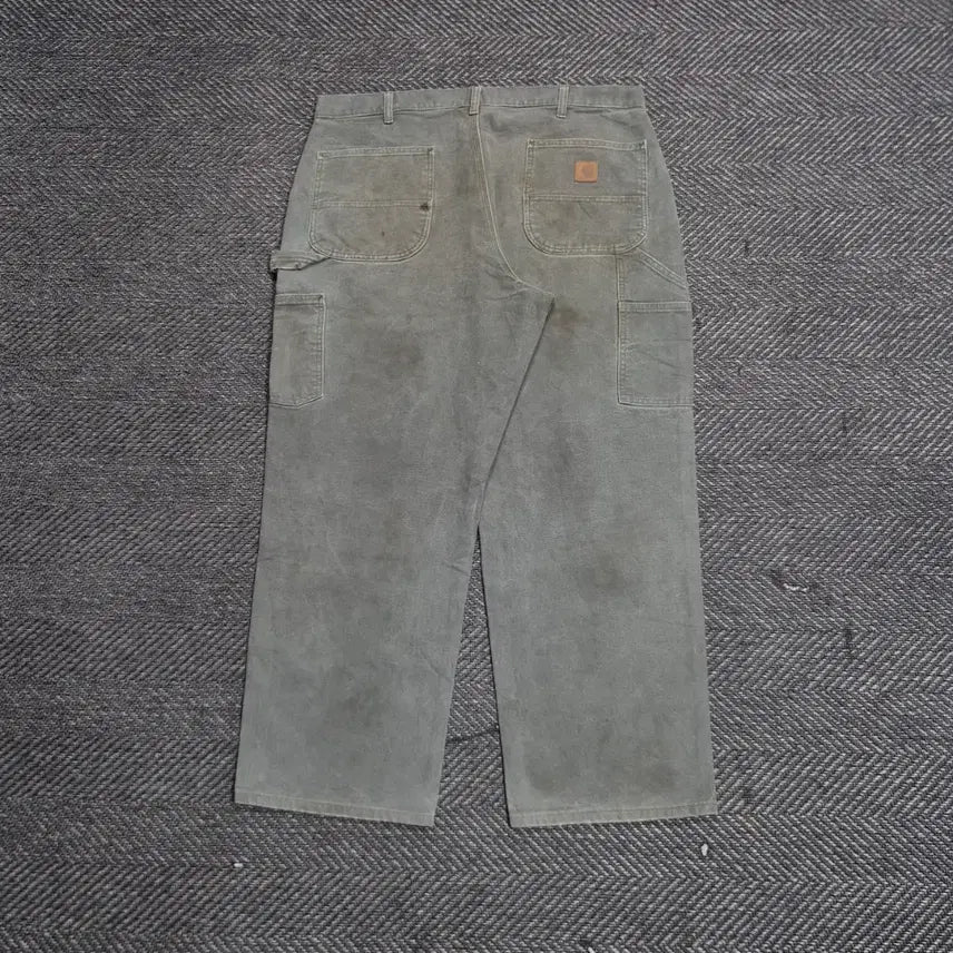 [BUNJANG] Carhartt WIP Single Knee Pants Moss Green / [38]칼하트 싱글니 모스그린 -B35