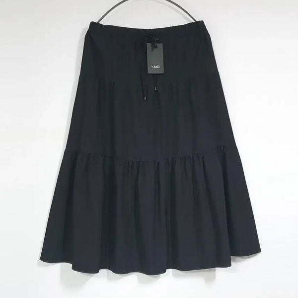 [BUNJANG] THE AtG Black Tiered Long Skirt / 새상품) THE AtG 블랙 티어드 롱스커트 77