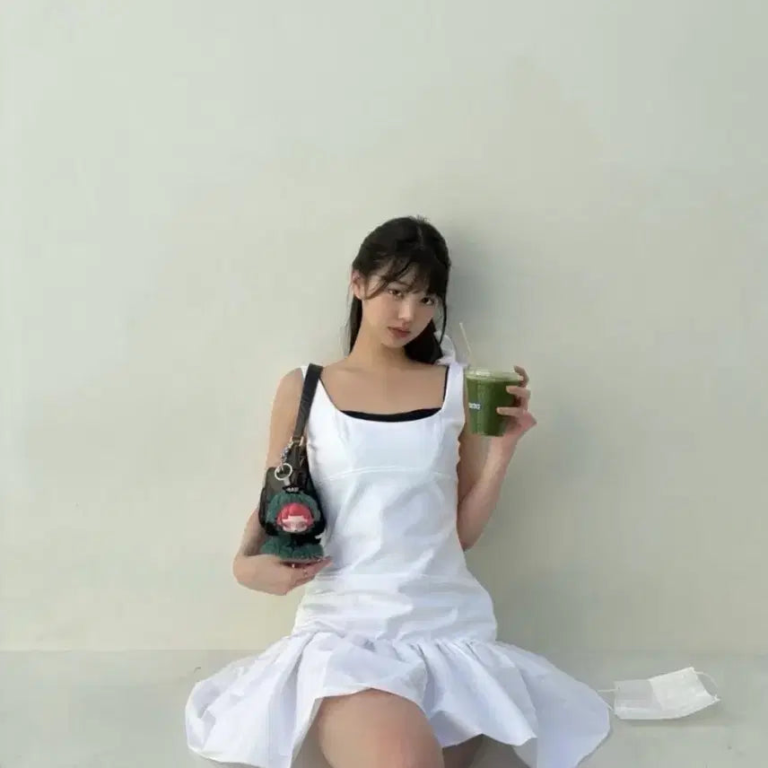[BUNJANG] Sandro Jang Won-young Mini Dress / 산드로 장원영 원피스